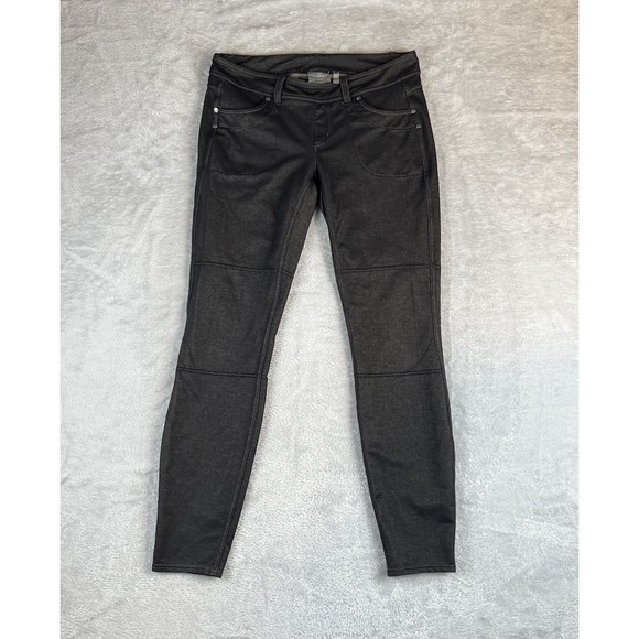 Athleta Bettona Style Jegging Womens M Black Low Rise Skinny Pull On Pockets - Picture 1 of 9